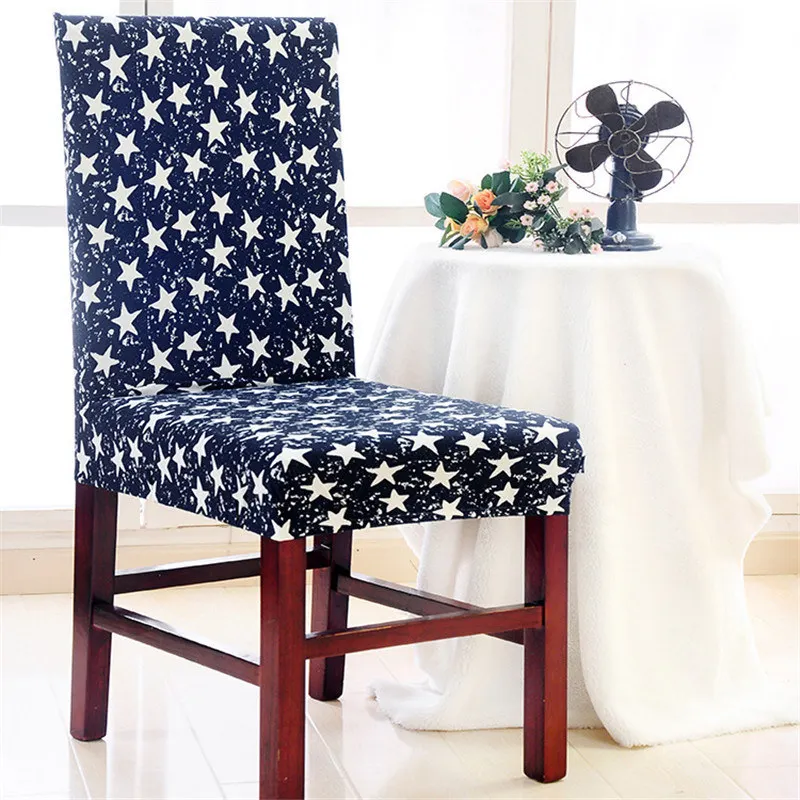 Чехол на стул из спандекса с цветочным принтом 1 шт. | Дом и сад