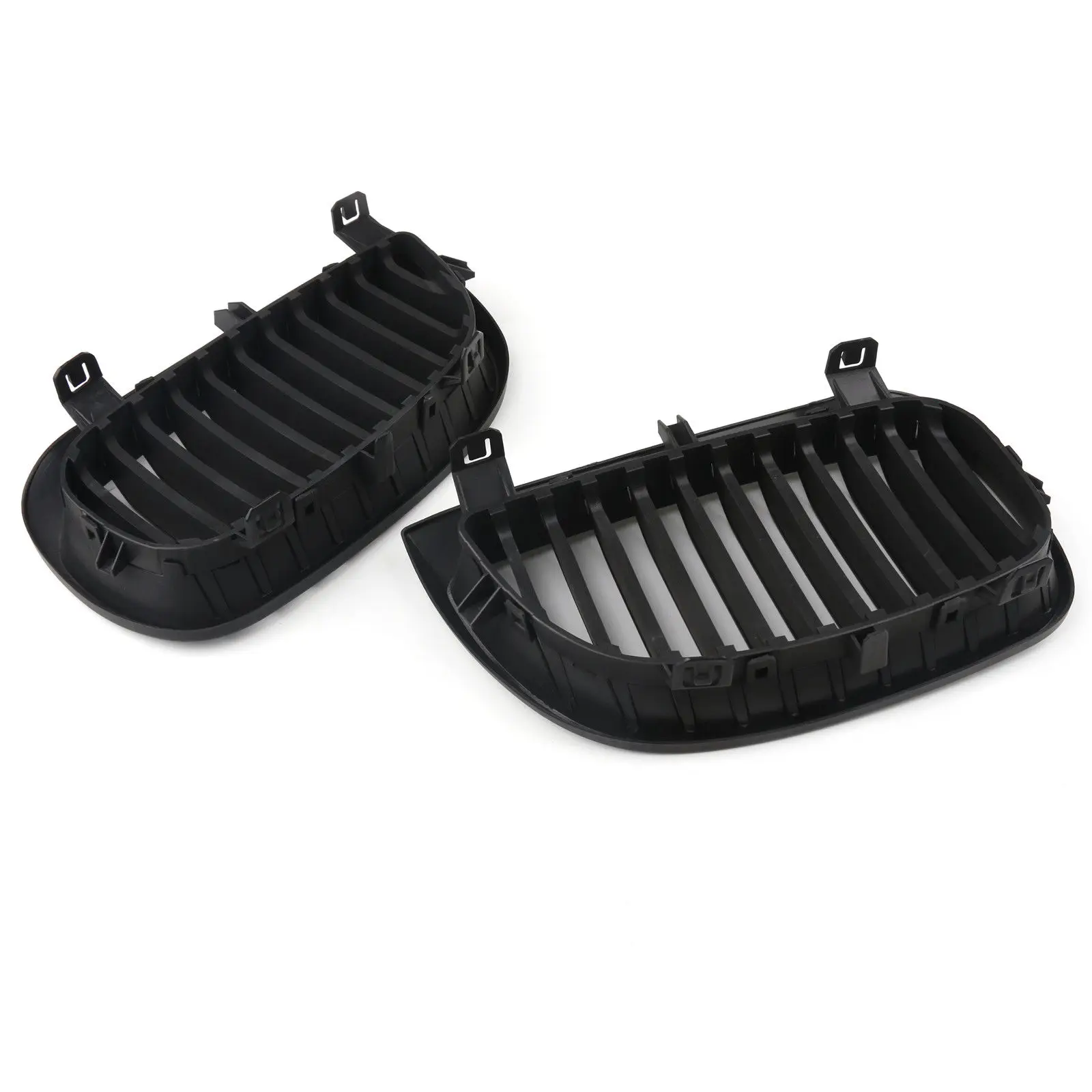 Kidney Grill Single Performance Racing Grille Fit For BMW 1 Series E81 E87 120d 2004 2005 2006 Car Accessories Single Slat Black images - 6