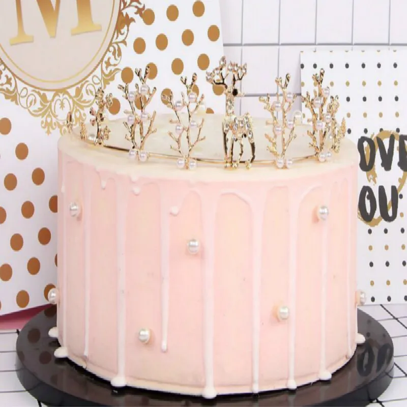 

Золотая Корона, Топпер для торта на день рождения, свадьбы, выпускные вечеринки, блестящее Золотое пиво для украшения вечерние НКИ, товары д...