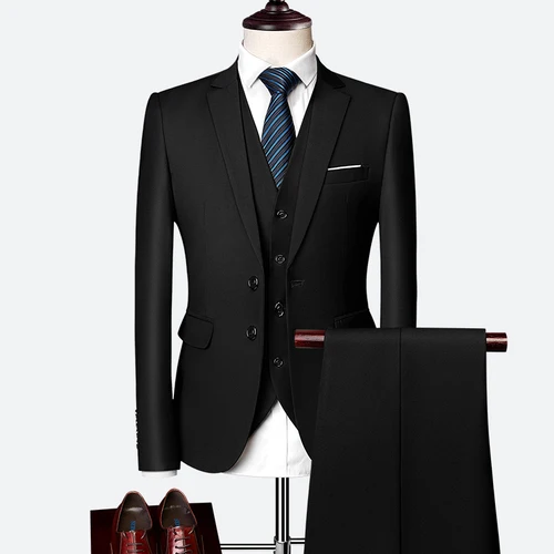 

Wonderful Groom Male Wedding Prom Suit Green Slim Fit Tuxedo Men Formal Business Work Wear Suits 3Pcs Set (Jacket+Pants+Vest)