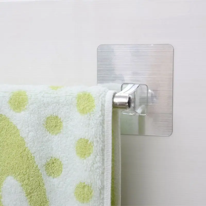 Держатель для полотенец из нержавеющей стали самоклеящаяся настенная вешалка