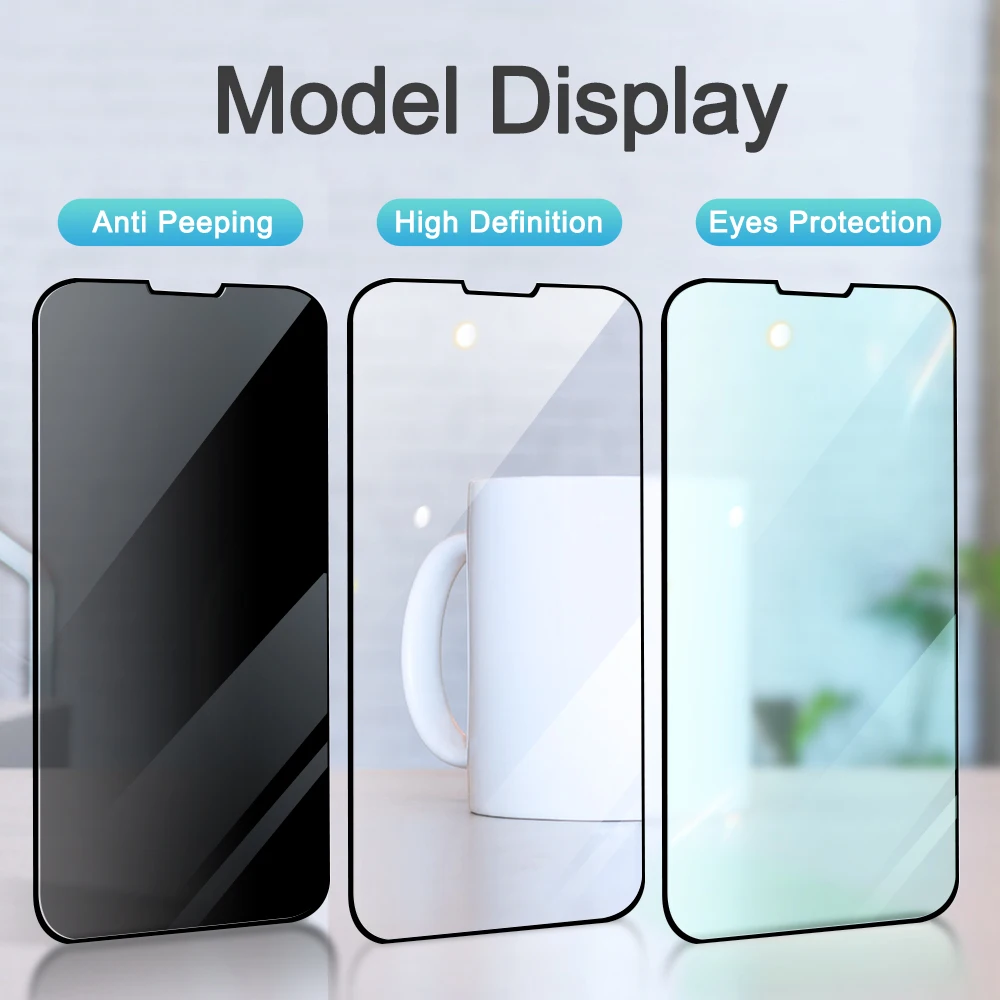 Private Screen Protector For iPhone 14 13 12 Pro Max X XS MAX XR Anti-Spy Tempered Glass For iPhone 13 Pro 12 14 Glass Joyroom