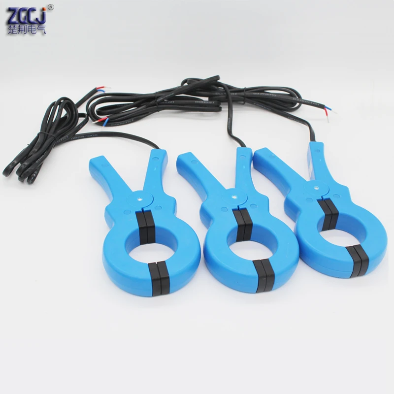 AC 100A/5, 200A/5A, 300A/5A, 500A/5A, 1000A/5A ручной трансформатор тока 50 мм Диаметр перфорированный Зажим CT Ампер трансформатор
