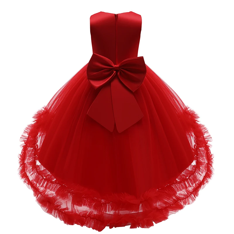 Детское вечернее платье для принцессы с узором в виде цветочков девочек на день