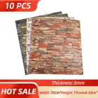 10 шт., самоклеящиеся пенные 3D-панели для украшения гостиной и спальни