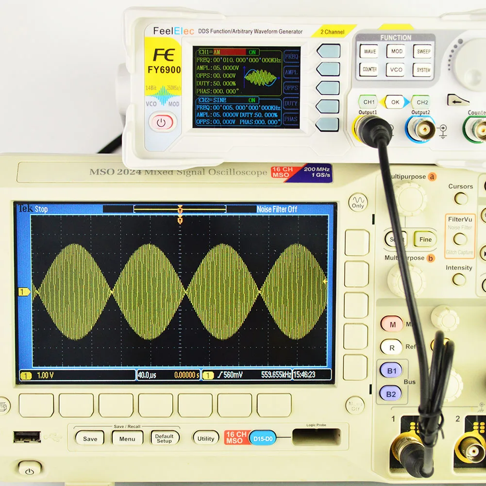 Новый 2 канальный DDS Генератор импульсных сигналов произвольной формы счетчик