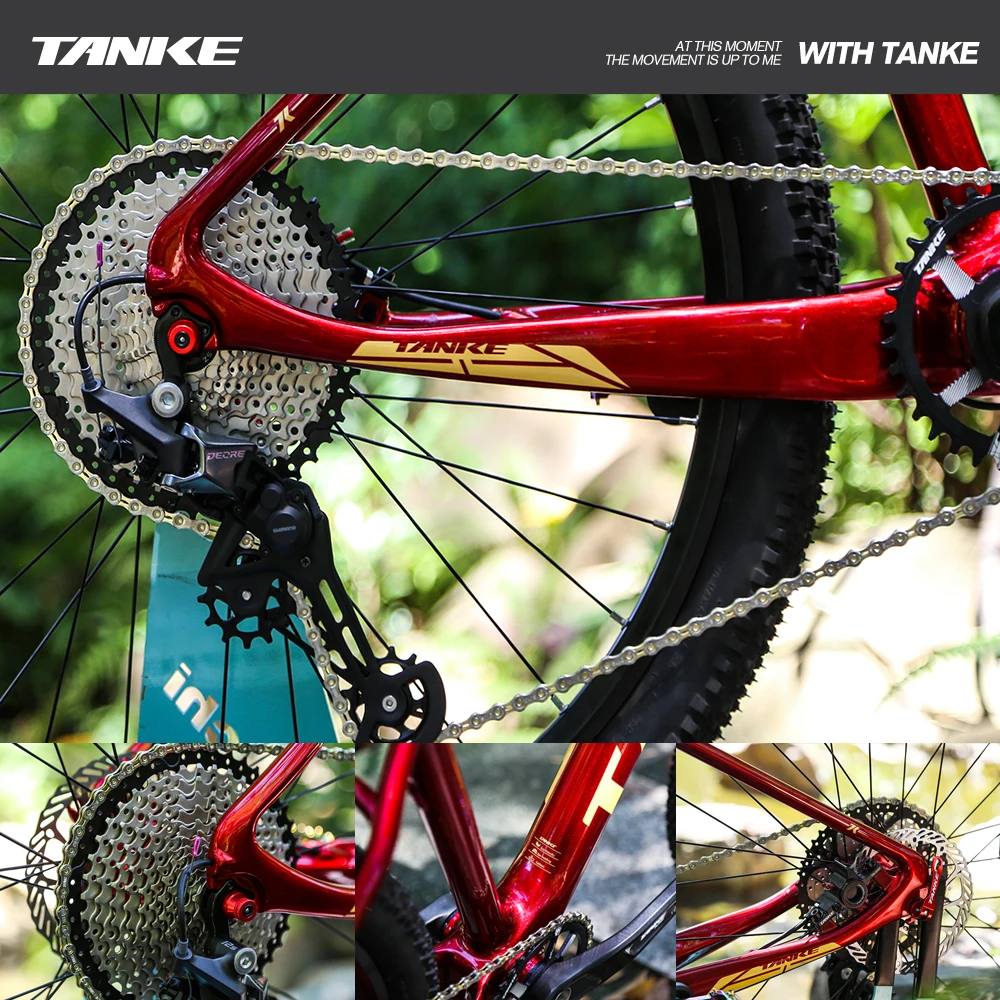 TANKE S08G YBN велосипедная цепь 8s9s10s11s12 скорость полуполой MTB/Шоссейный велосипед цепи