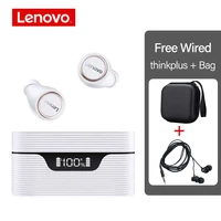 new lenovo lp12 mini tws wireless headphones ipx5 waterproof sport headphone bluetooth 5 0 stereo bass with mic noise reduction