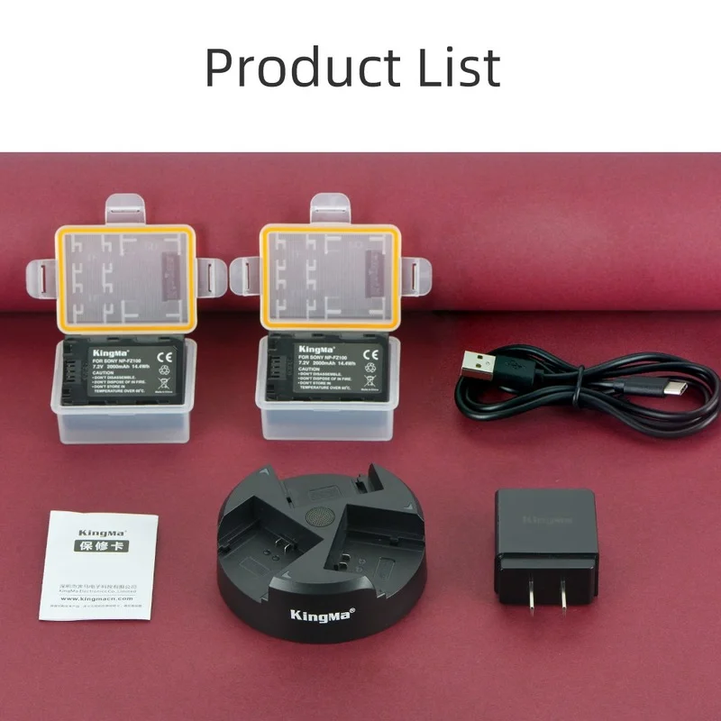 

Ockered 2000mAh NP-FZ100 Decoded Battery and Triple Charger for Sony FZ100 BC-QZ1 A7R3 a7m3 A9 ILCE-9 Camera Batteries