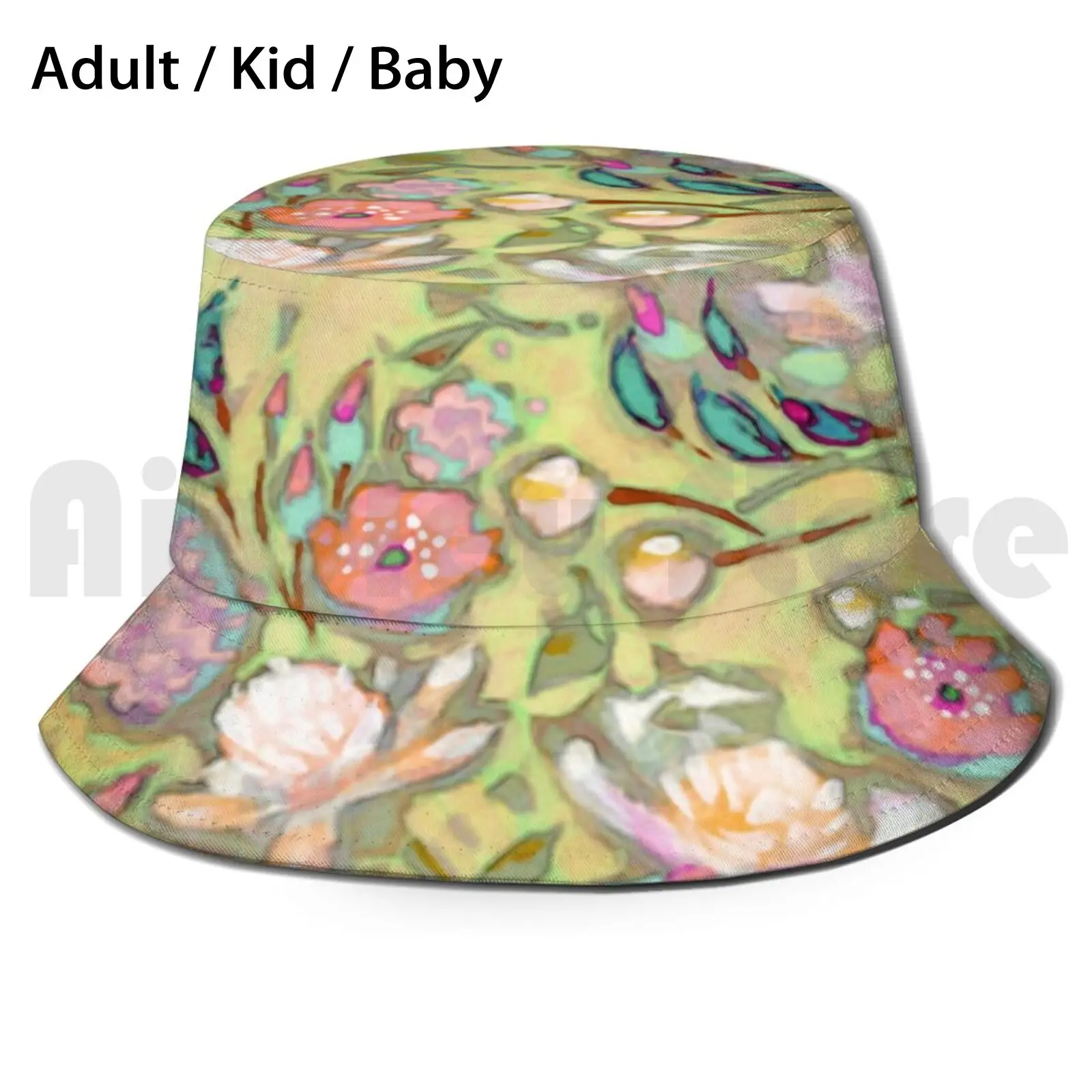 

Painted Natives Sun Hat Foldable UV Protection Australian Native Flora Plants Watch This Space Gallery Sydney