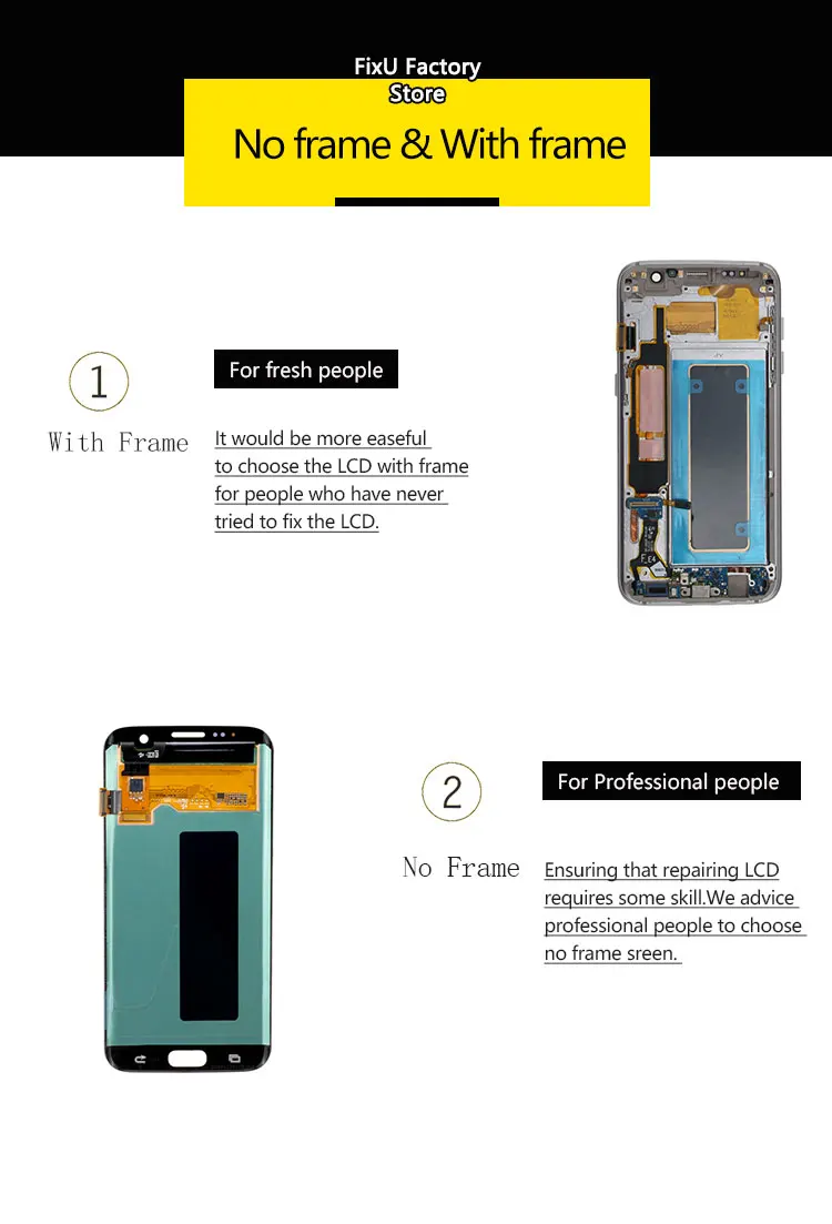 Для SAMSUNG Galaxy S7 дисплей с рамкой G930 G930F сенсорный экран дигитайзер Замена с сервисным пакетом