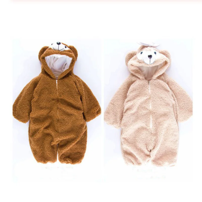 Новая детская зимняя AnimalPyjamas медведи Duffy и shelliemay Комбинезоны пижамы костюмы для