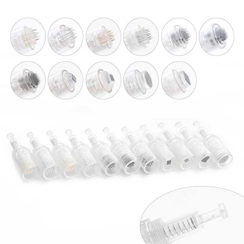 

10pcs Micro needle Screw Cartridge Replacement For Micro-needling Pen 9 pin/ 12 pin / 36 pin / nano / 3D / 5D Needles Cartridges