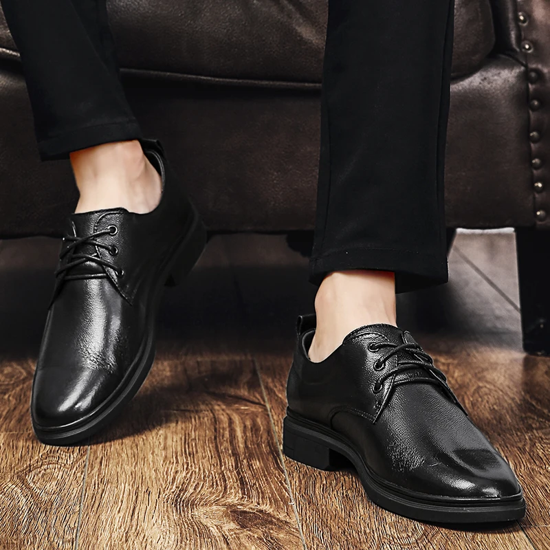 

Formal Mens Shoes Fashion Men Casual Shoes For Zapatos De Piel Para Hombre Flat Leisure Men's Leather Moccasins Cuero Oxford