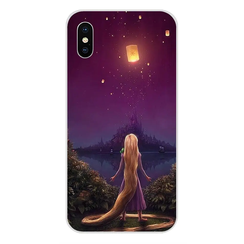as picture Чехол модные светильники Рапунцель платье принцессы для Huawei NOVA 2 V20 Y3II Y5 Y5II Y6 Y6II Y7 Y9 G8 G9 GR3 GR5 GX8 Prime - Цвет: as picture