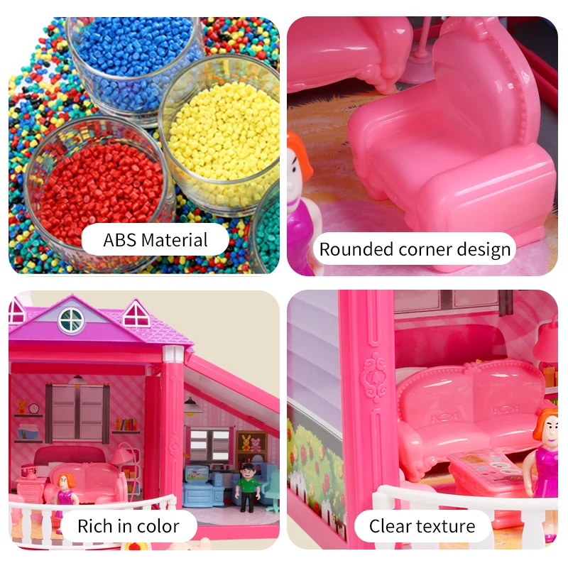 Детский семейный кукольный домик ручной работы ролевая игра Замок принцессы