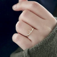 minimalist cute crown ring 2021 new fashion daily wear jewelry finger rings for women bridal wedding friendship gift