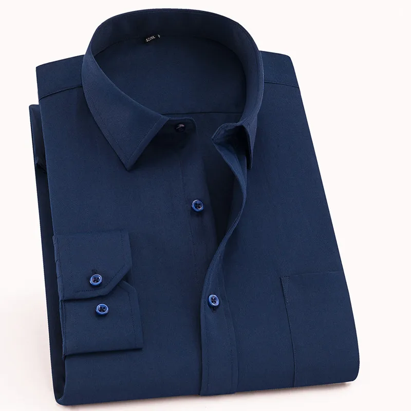 8XL Super Oversized Shirt Men's Long Sleeve Mens Shirts Casual Slim Fit Shirt Men Button Down Shirts for Men Korean Clothes
