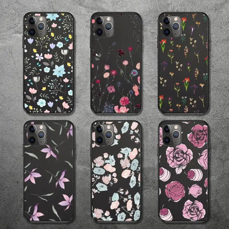 

Fashion Flower Beautiful Phone Case for iPhone 13 12 11 mini pro XS MAX 8 7 6 6S Plus X 5S SE 2020 XR