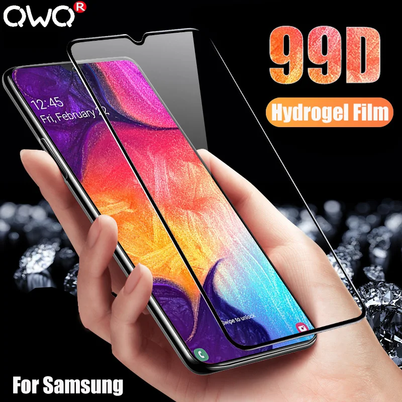 99D защита экрана из закаленного стекла для защитное стекло samsung Galaxy самсунг A50 A10 A20 A40 A70 A20E A30 A60 A80 стакан полное Защитное стекло для телефона защитная пленка