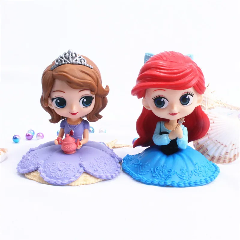 Фигурки принцесс Disney 6 видов Q Posket игрушки куклы Тиана Белоснежка Рапунцель
