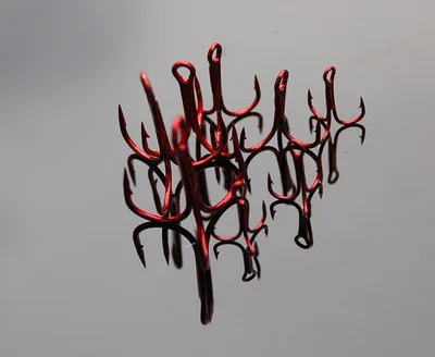 

Крючок, никелевый якорь, красный Тройной Крючок с зазубриной, треугольный крючок, 2 "4" 6 "8" 1 0 #, только Высокоуглеродистый рыболовный крючок 5 0