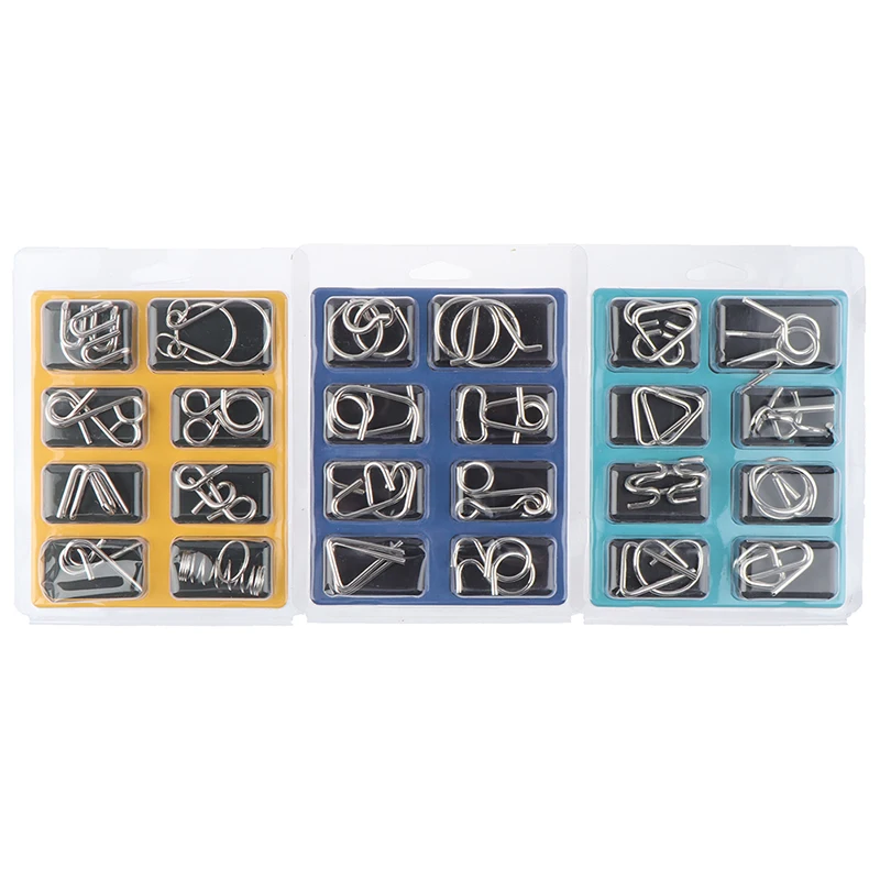 

8 шт./компл. материалы металлическая головоломка из проводов мозги IQ головоломка игрушки Reliever