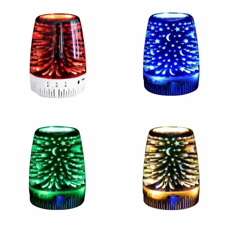 Bluetooth динамик с 3d эффектом освесветильник ночник динамиком вечерние регулировка