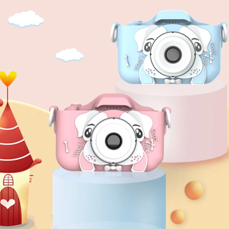 

Kids Camera Digital Video Recorder Shockproof Action Camera with 2 Inch IPS Sn, Gift for Girls and Boys