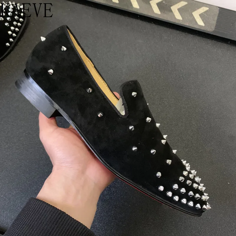 Кроссовки Kaeve мужские замшевые повседневная обувь на низком каблуке без застежки