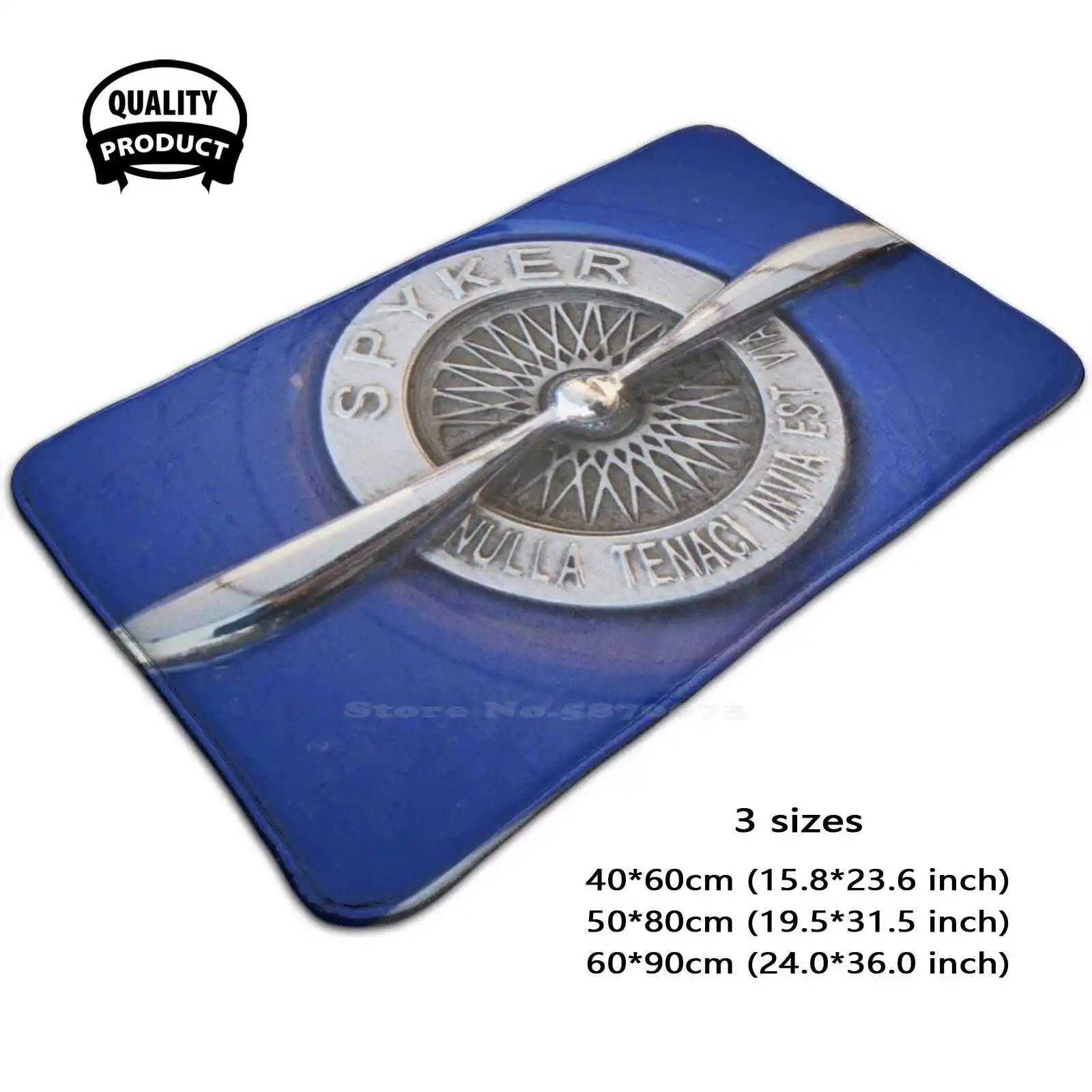 Коврик Spyker с логотипом пропеллера подставка под ногу голландский бренд для дома |