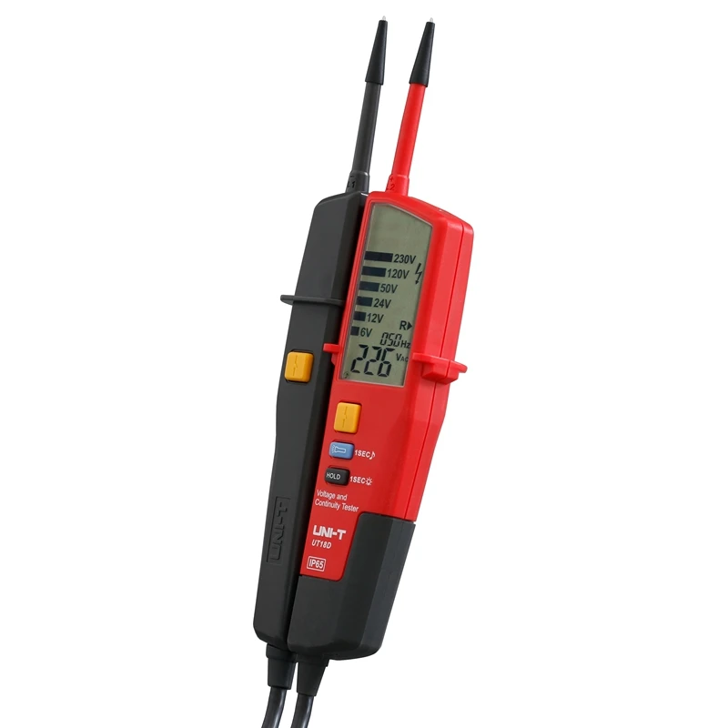 UNI T UT18D измеритель напряжения LED/ЖК дисплей напряжение и непрерывность тестеры