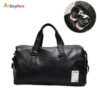 hot pu fitness yoga travel shoulder bag men women fashion hand luggage duffle bags waterproof large capacity sports gym handbags