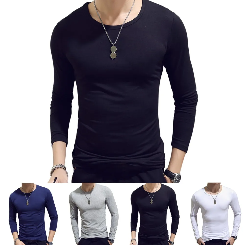 Мужское термобелье Camiseta Termica спортивный топ футболка с круглым вырезом и