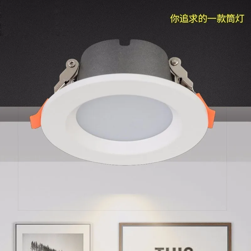 

Встраиваемая потолочная круглая Светодиодная лампа направленного света, водонепроницаемый точечный светильник для ванной, кухни, 40 шт./пар...