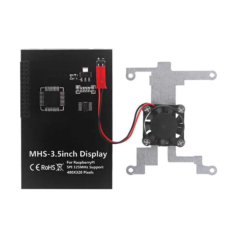 Raspberry Pi 4 B 3 5 дюймовый сенсорный экран 480x320 ЖК дисплей с охлаждающим вентилятором