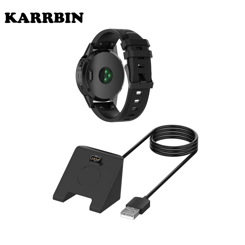 

KARRBIN USB кабель передачи данных для быстрой зарядки Мощность кабель Зарядное устройство док-станции для Garmin Fenix 6 6S 6X 5 5S 5X Forerunner 245 Vivoactive 3 4 4S