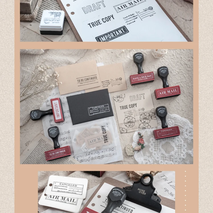 Винтажная английская этикетка записывающая метка деревянная печать DIY деревянные резиновые штампы для канцелярканцелярские принадлежности в стиле «Ретро» Стандартная печать