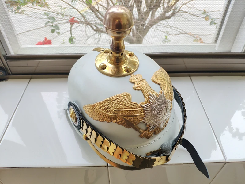 Белые рыцарские шлемы для Хэллоуина носимые немецкие военные прусский шлем