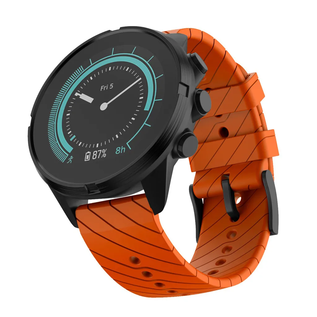 Спортивный мягкий силиконовый сменный ремешок для Suunto 9/9 Baro, медный ремешок для часов, наручный ремень, 6 цветов, 19Nov06