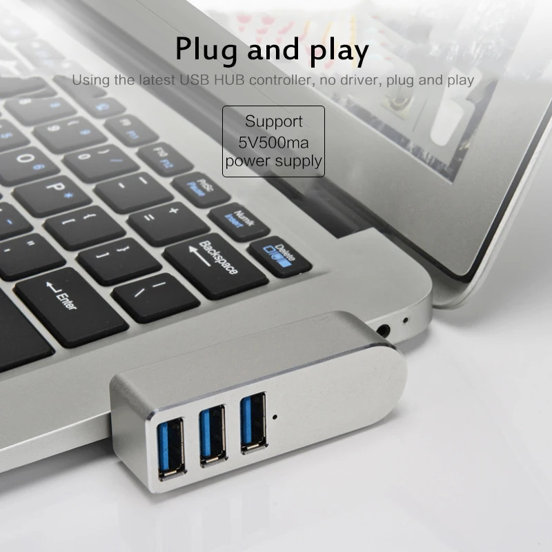 Новый usb хаб USB 3 0 вращающийся 90/180 ° сплиттер адаптер 4 порта скорость мини