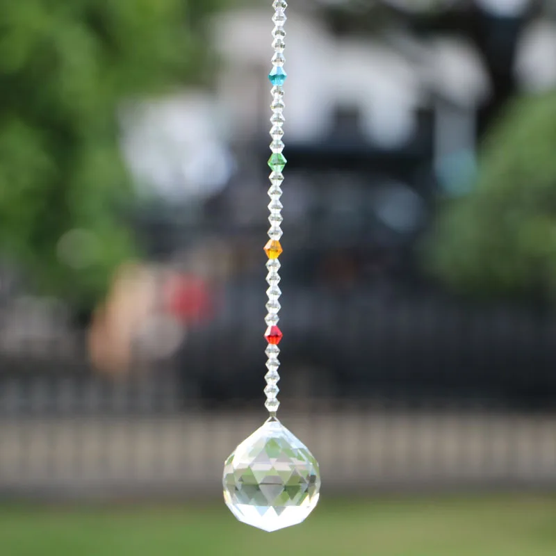 Хрустальная люстра 1 шт. лампа подвеска в форме шара подвесные стеклянные призмы