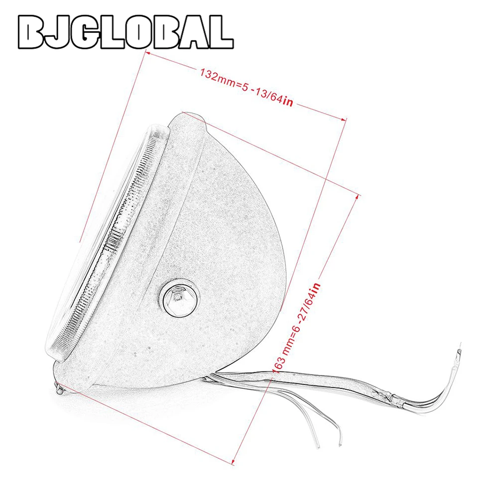 Фара для мотоцикла 6 5 &quot круглая фара в стиле ретро дальнего и ближнего света DRL