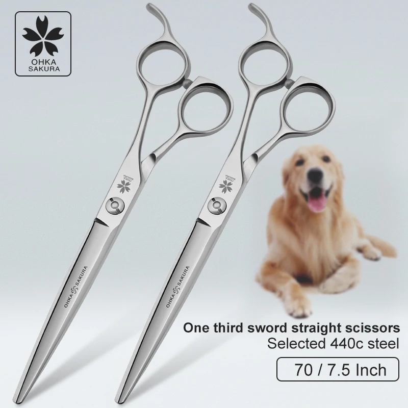 One third sword type direct trimming conventional selection 440C flat trimming Pet Beauty comprehensive refined direct trimming