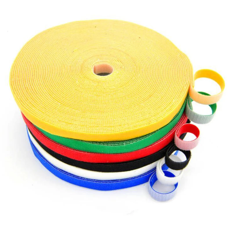 25 м липучка самоклеющаяся изолента петля оптовая продажа сильная крепежа