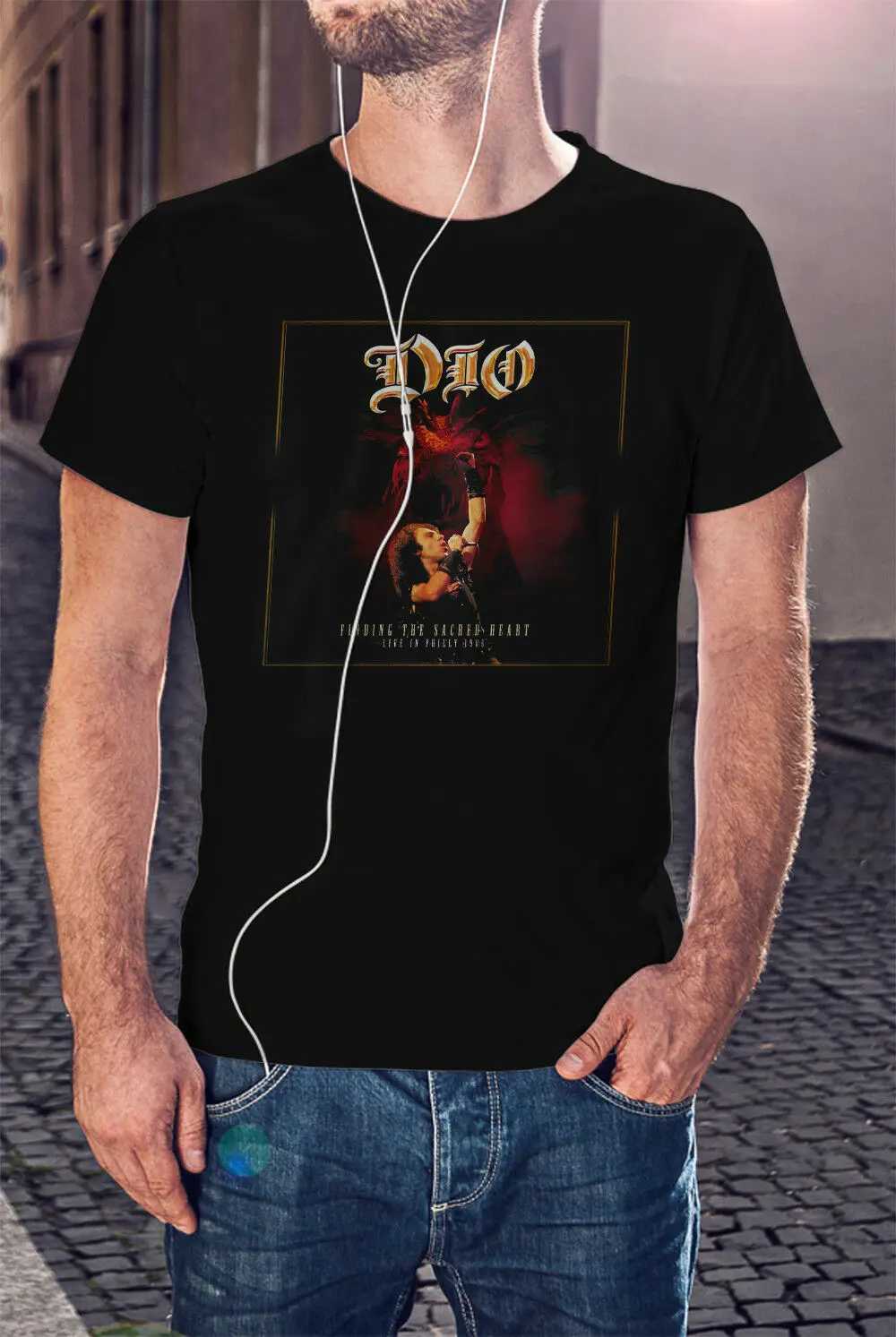 Ronnie James Dio Man черная футболка рок-группа Хэйвен Hell черный сабатх | Мужская одежда