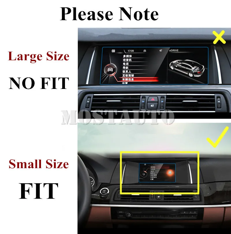 1 шт. протектор экрана из закаленного стекла для автомобилей BMW 5 Series F10 F11 2011-2016 GT F07
