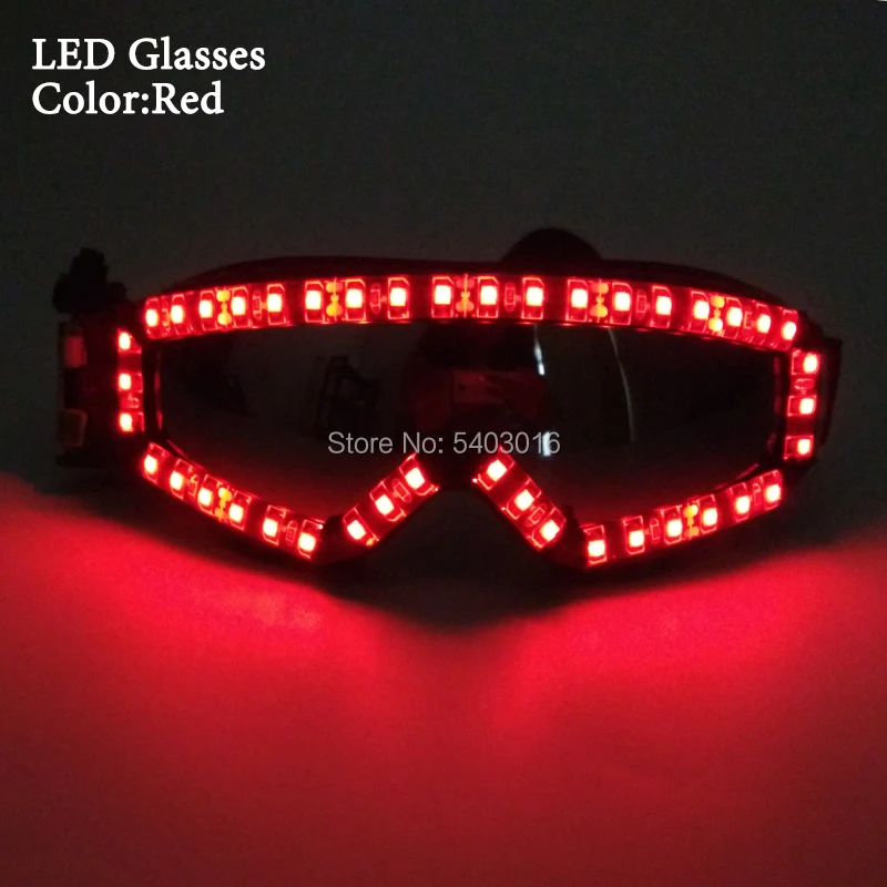 Модные крутые очки со светодиодной подсветкой темные креативные светящиеся для