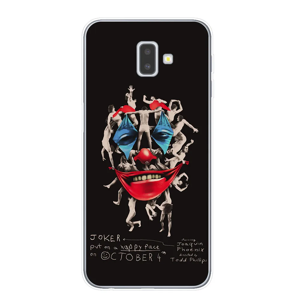 T7835 Joker из фильма ужасов «надевать счастливого лица мягкий TPU чехол для samsung J3 J5 J7 J4 J6 плюс Примечание 10 Pro Прозрачный чехол для телефона - Цвет: T7835