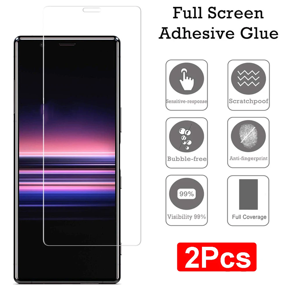 2-Pack Screen Protector 9H HD Tempered Glass Film Cover For Sony Xperia 5 | Мобильные телефоны и аксессуары